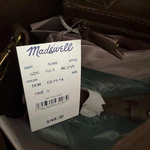 NEW Madewell Medium Transport Tote: Suede Inset Edition - Picture 7 of 7